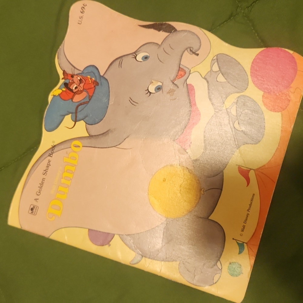 Vintage Disney golden shape book DUMBO